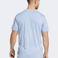 Adidas Confident Engineered Men Running T-Shirt Blue Dawn