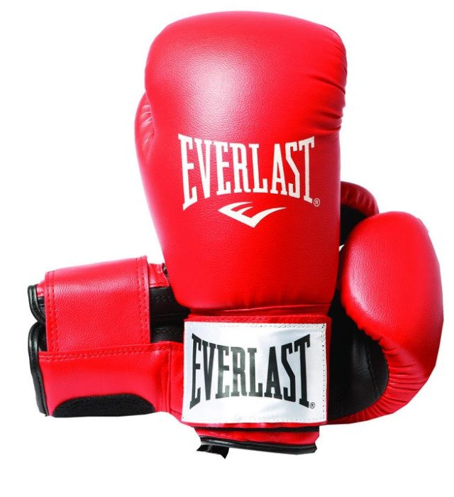 Everlast Accessories Evh1100 Leather Boxing Glove 16Oz Fighter Red/Bla ...