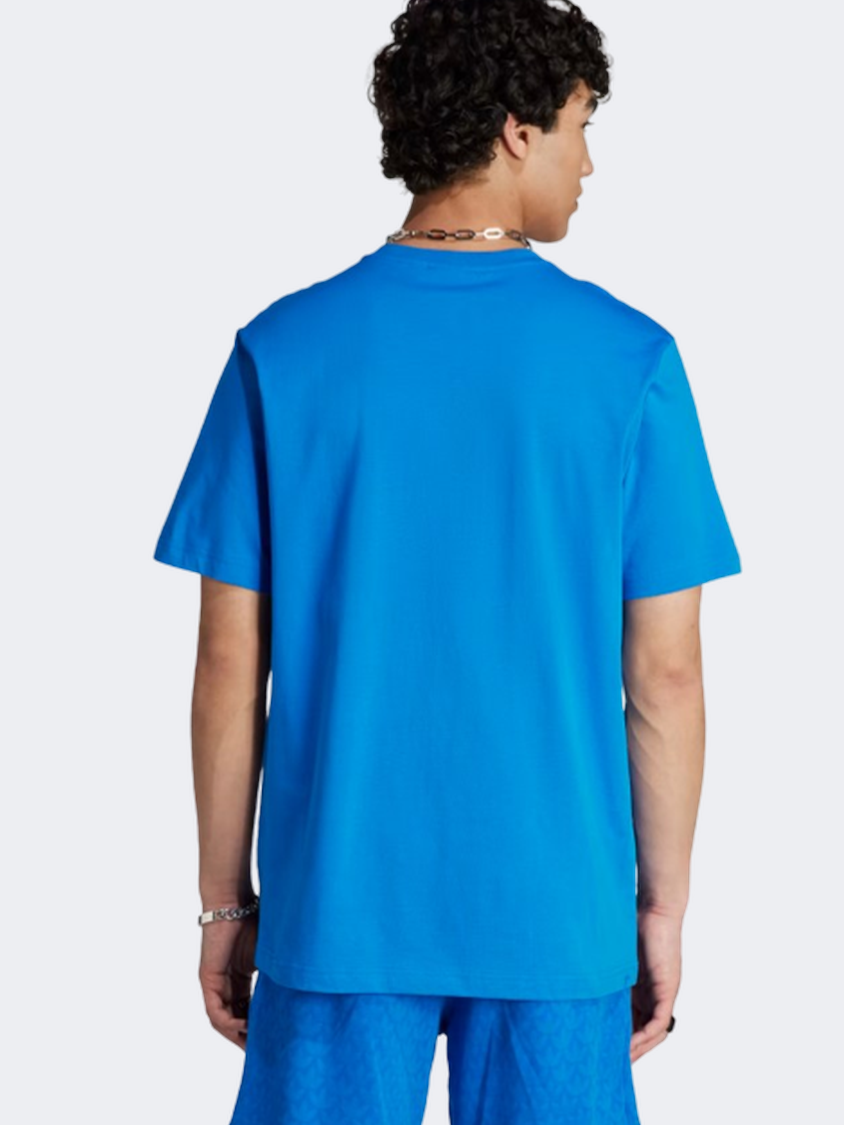 Adidas Monogram Graphics Men Original T-Shirt Blue  Bird