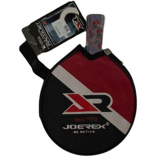 Joerex 1 Star Short Handle Tabl-Tenni Racquet Black/Red