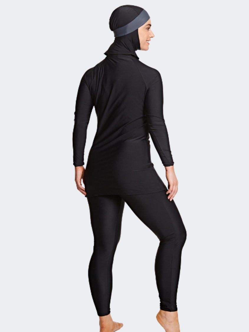 Zoggs  Meelup Modesty Suit Women Swim Monokini Black/Grey