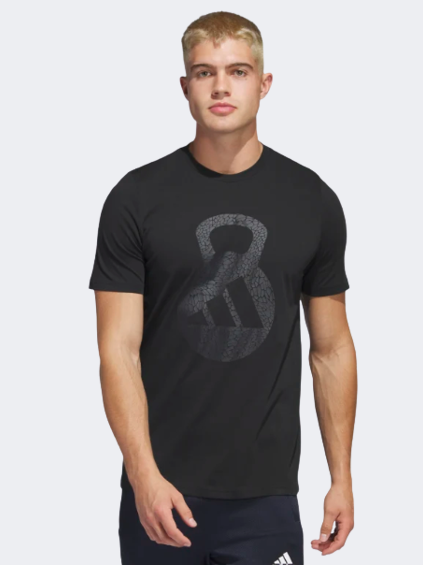 Adidas Aeroready Training Logo Men Training T-Shirt Black