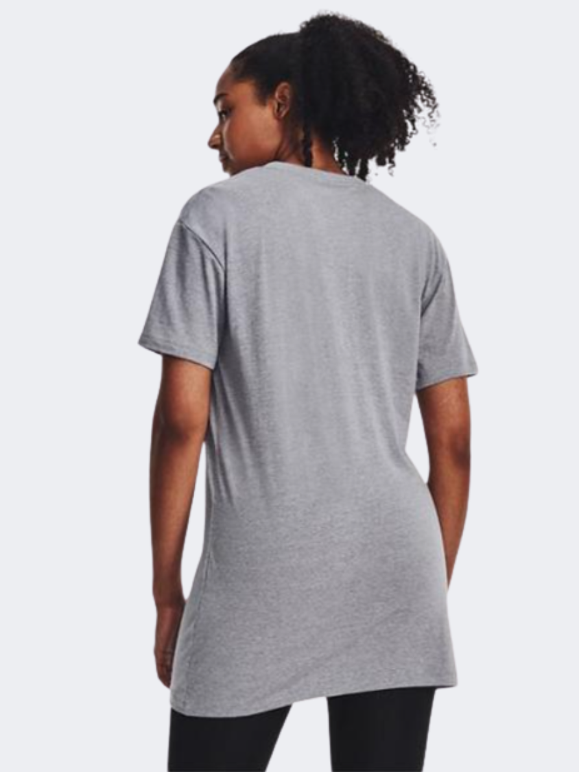 Under Armour Extended Women Training TShirt Steel Light/Black