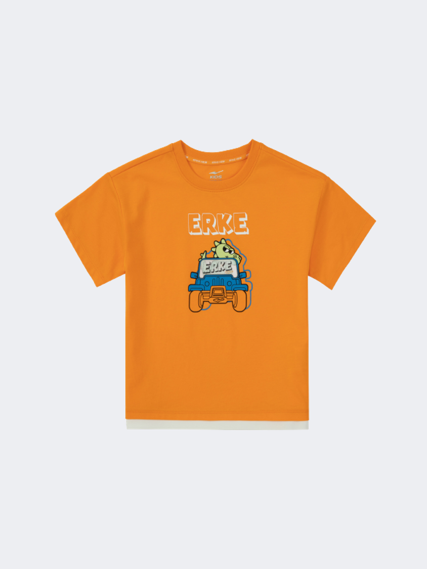 Erke Little-Boys Lifestyle T-Shirt Orange
