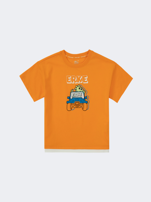 Erke Little-Boys Lifestyle T-Shirt Orange