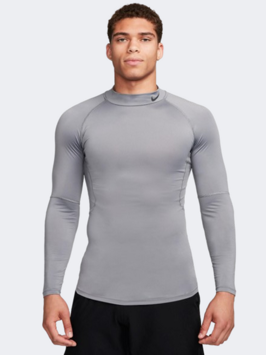 Nike Pro Men Training Long Sleeve Smoke Grey/Black