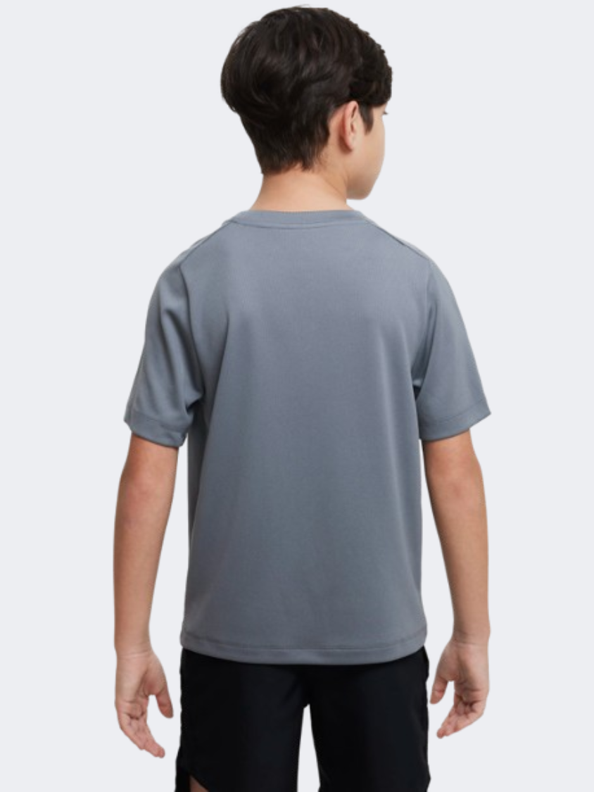 Nike Multi Boys Training T-Shirt Smoke Grey/White
