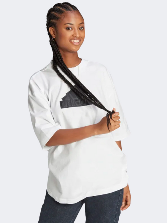 Adidas Future Icons Badge Of Sport Women Sportswear T-Shirt White/Black