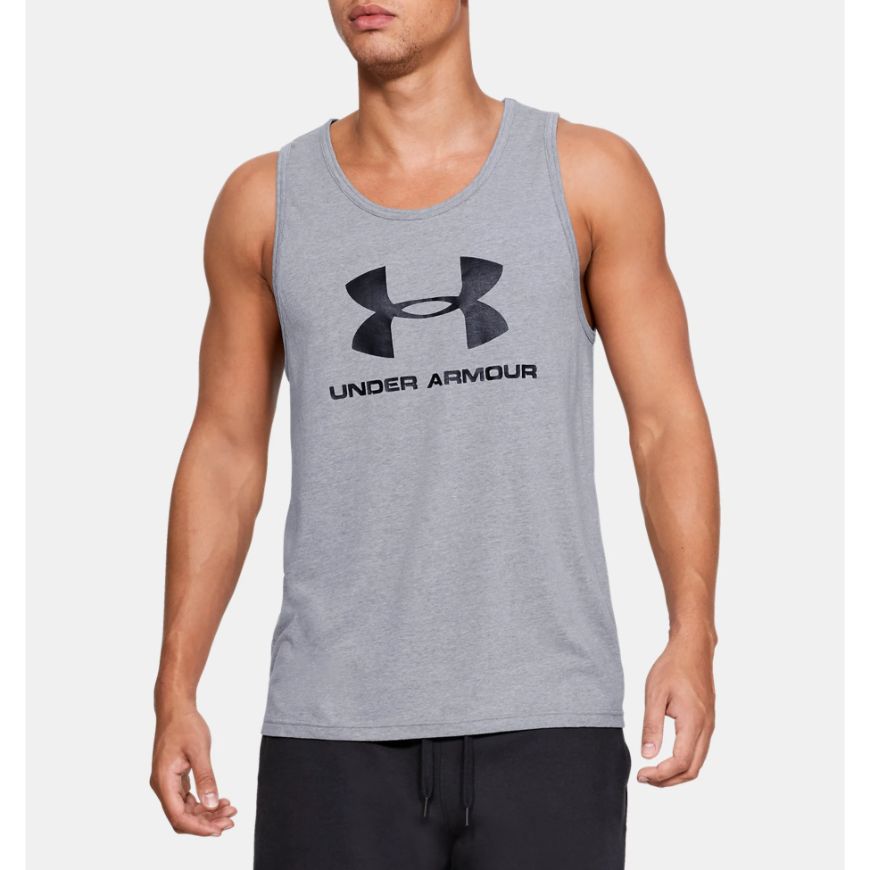 Under Armour Sportstyle Logo Men Training Sleeveless Steel/Black