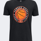 Under Armour Bball Icon Boys Basketball T-Shirt Black/Orange