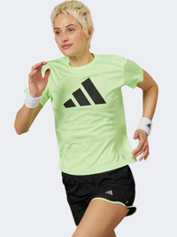 تيشيرت جري نسائي من Adidas Run It جراي سبارك