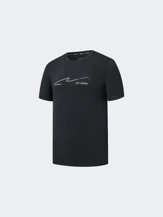 Erke Crew Men Running T-Shirt  Black