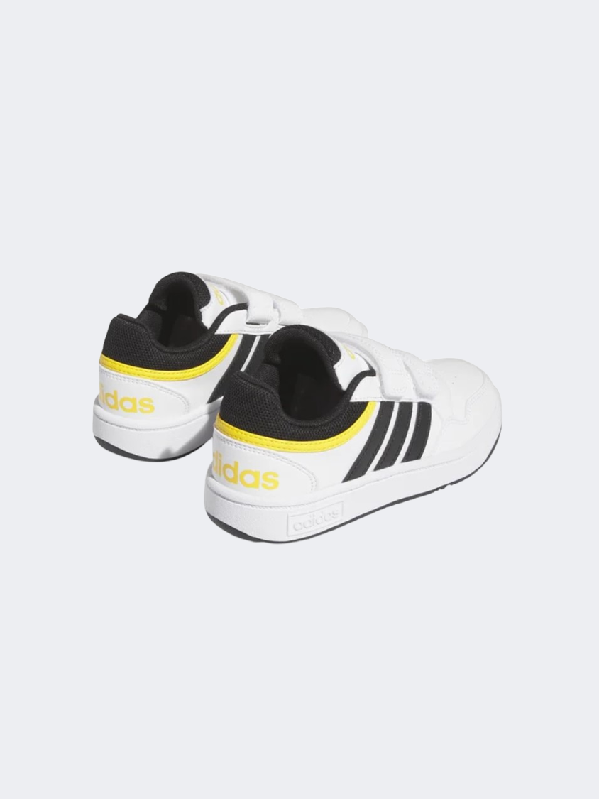 Adidas Hoops 3.0 Ps-Boys Sportswear Shoes White/Black/ Gold