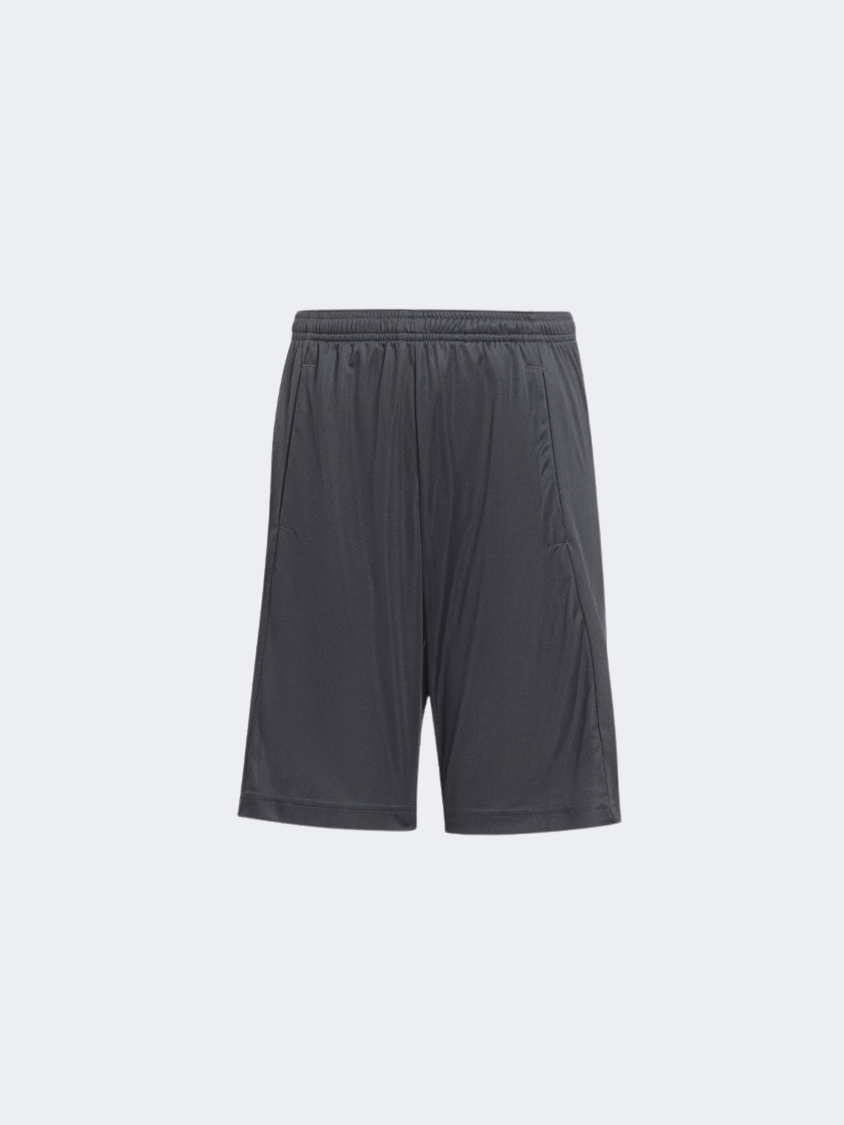 Adidas Essential Logo Kids-Unisex Sportswear Short Carbon/Lemon