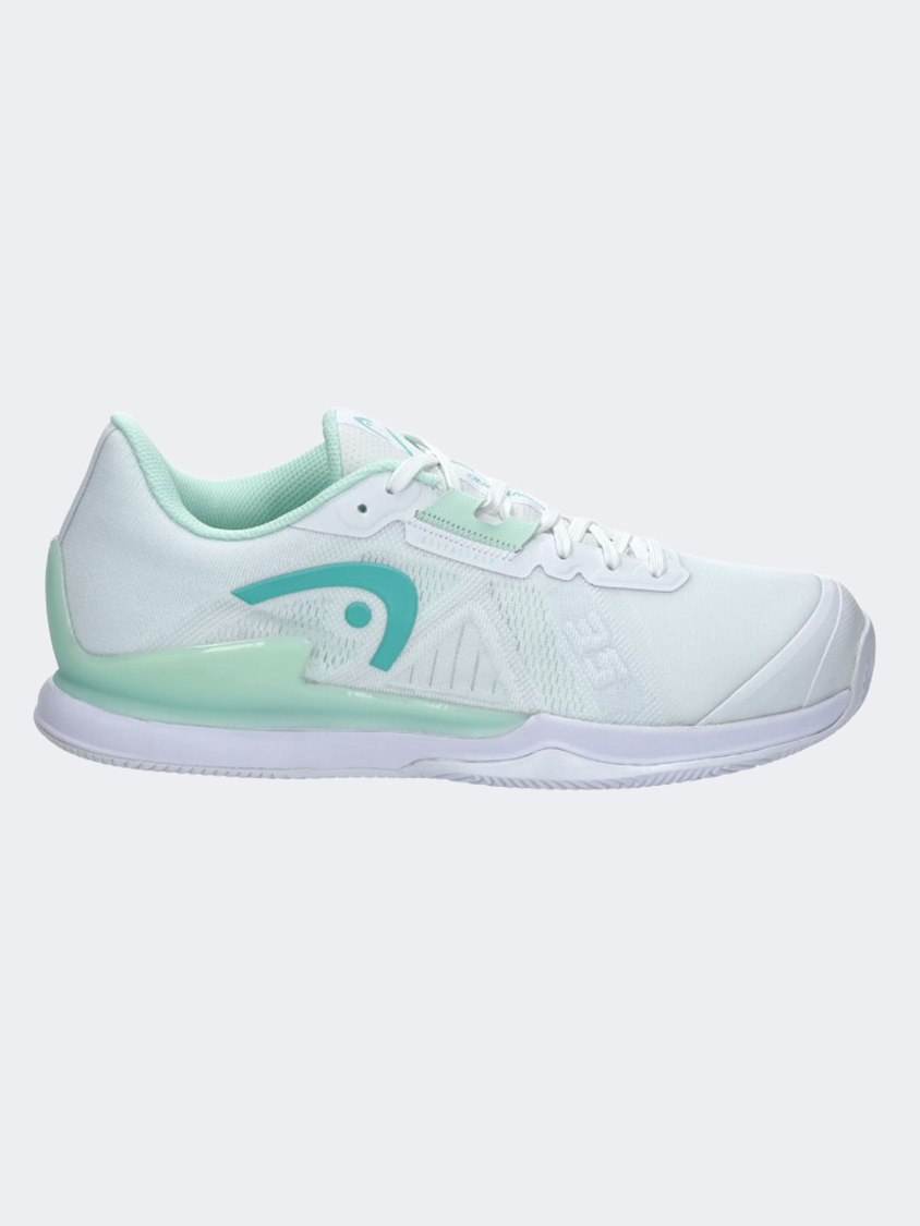 Head Sprint 3.5 Clay Women Tennis Shoes White/Aqua