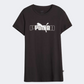 Puma Essentials+ Logo Women Lifestyle T-Shirt Black
