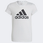 Adidas Essential Big Logo Girls Sportswear T-Shirt White/Black
