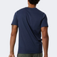 New Balance Heathertech Men Performanc T-Shirt Indigo Heather