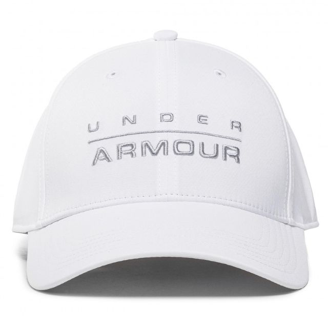 Under Armour Wordmark Stretch Fit Men Training Cap White /Mod Grey