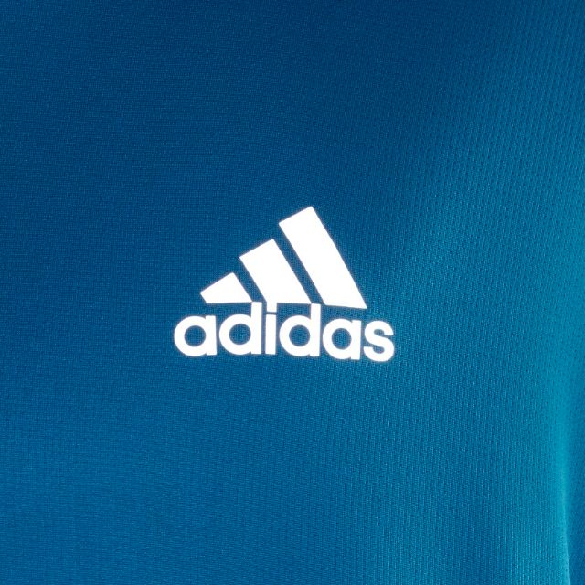 Adidas Own The Run Men Running T-Shirt Sonic Aqua
