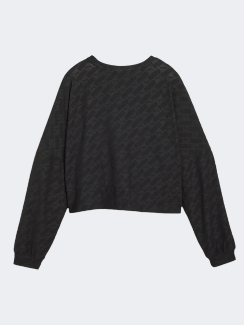 Puma Fit Branded Women Training Sweatshirt Black