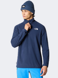 The North Face 100 غلاسيير 1/4 رجالي فليس تزلج أزرق ساميت