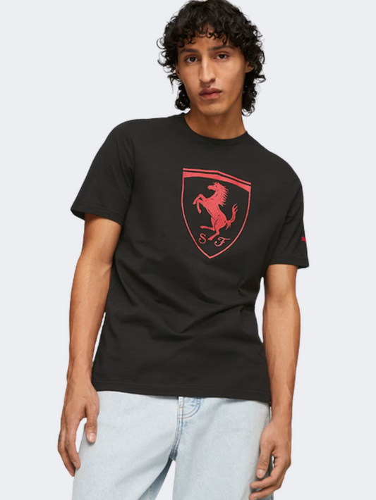 Puma Ferrari Race Tonal Big Shield Men Lifestyle T-Shirt Black
