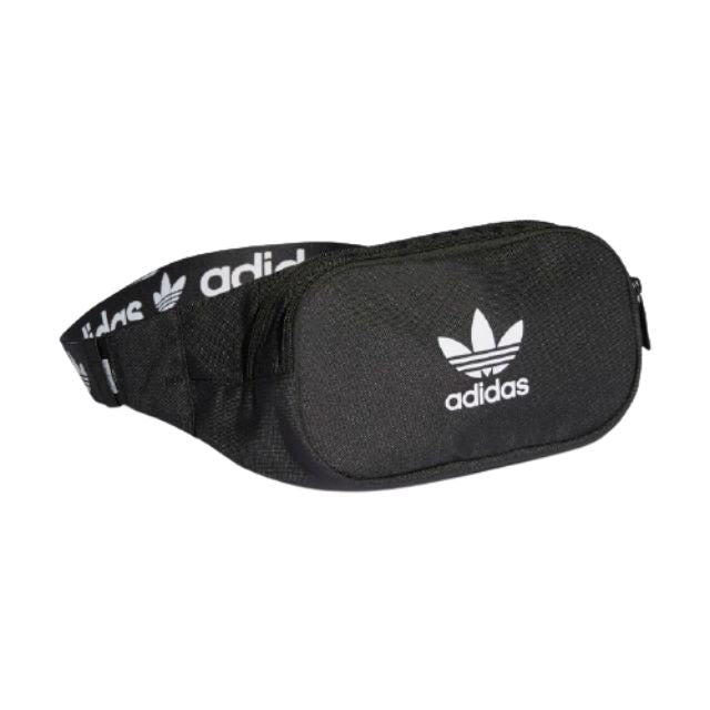 Adidas Adicolor Branded Webbing Waist Unisex Original Bag Black/White