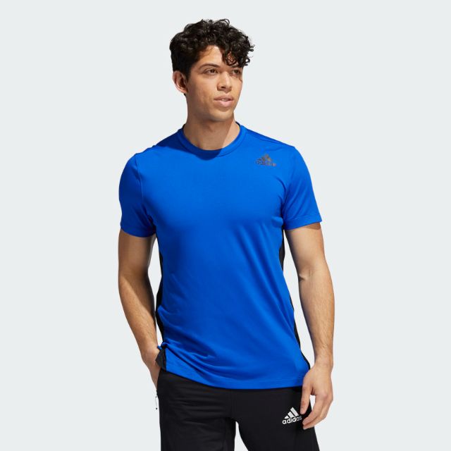 Adidas Aeromotion Men Training T-Shirt Bold Blue
