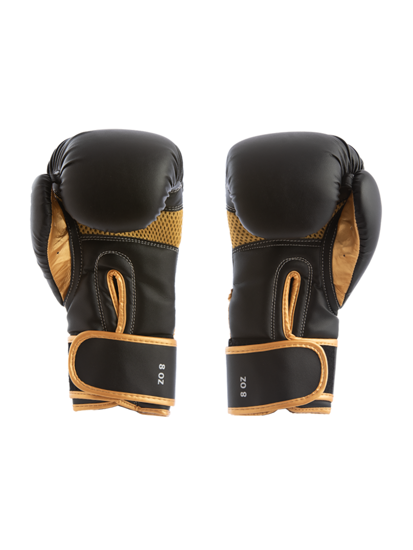 Fitness Factory Boxing Gloves Black/Gold