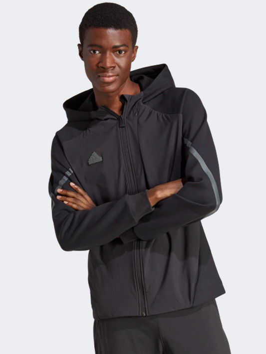 Adidas Designed 4 Gameday Premium Full-Zip Men Sportswear Hoody Black