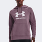 Under Armour Rival Big Logo Women Lifestyle Hoody Misty Purple/White