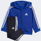 Adidas 3S Shiny Baby-Boys Sportswear Set Lucid Blue/White