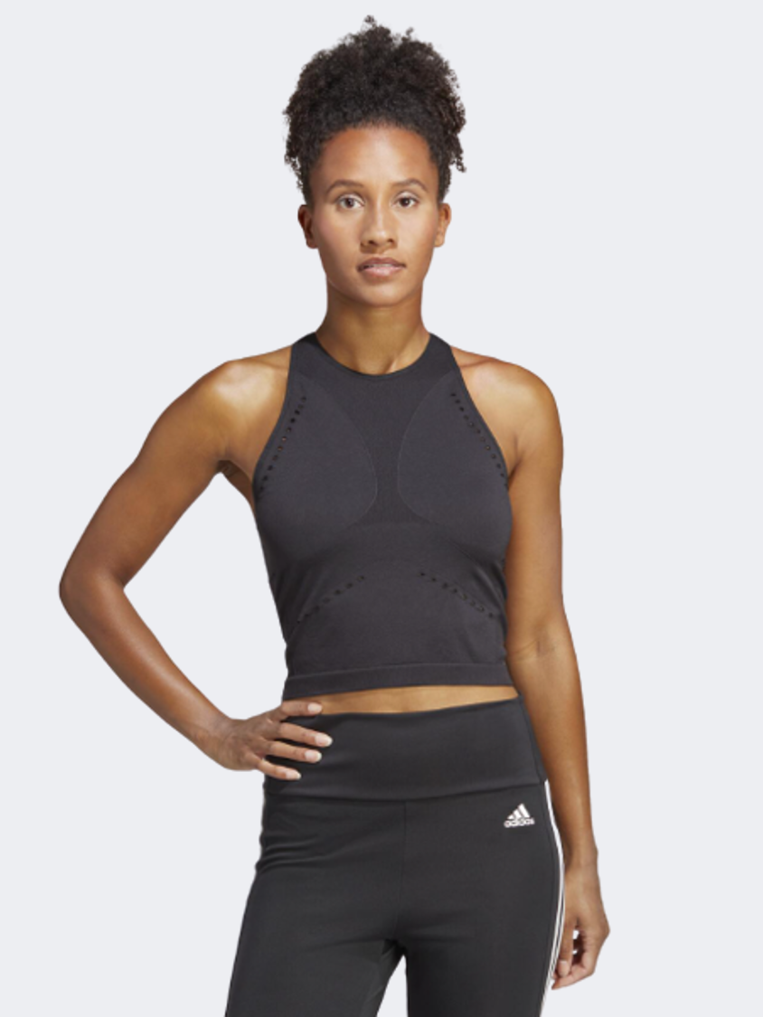 Adidas Aeroknit Women Training Tank Black