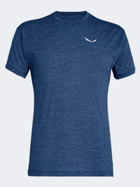 ساليفا بويز ميلانج دراي قميص رجالي للمشي بلون دنيم داكن ميلانج