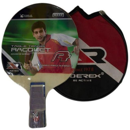 Joerex 1 Star Short Handle Tabl-Tenni Racquet Black/Red