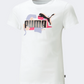 Puma Essentials+ Street Art Logo Girls Lifestyle T-Shirt White
