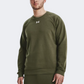 Under Armour Rival Fleece  Men Lifestyle Sweatshirt Marine Green/White