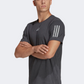 Adidas Own The Run Heather Men Running T-Shirt Black Melange