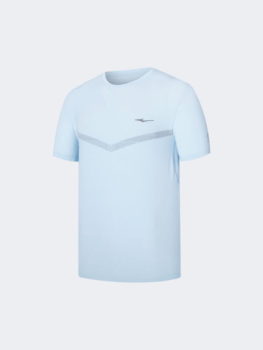 Erke Crew Men Running T-Shirt Light Blue