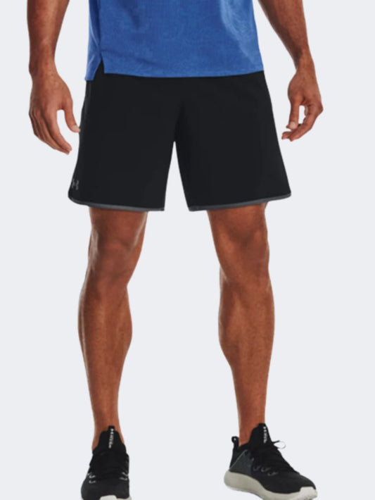 1377026-001 Ua Hiit Woven 8In Shorts Blk Pitch Gry