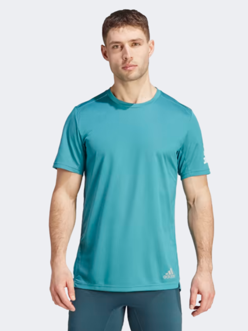 Adidas Run It Men Running T-Shirt Arctic Fusion