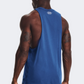 Under Armour Project Rock Iron Muscle Men Training Tank Blue/Grey