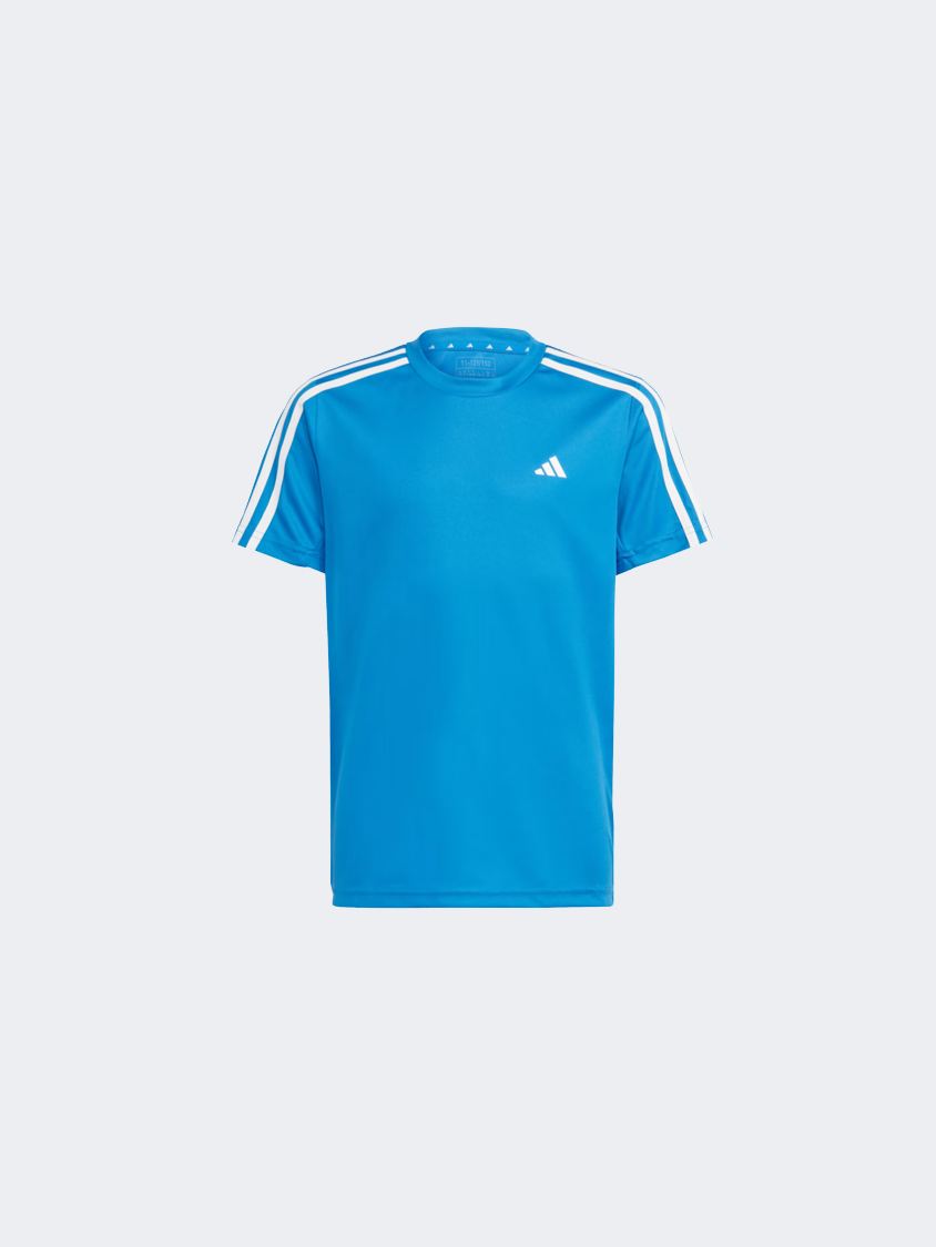 Adidas Essentials 3S Kids-Boys Sportswear T-Shirt Bright Royal/White