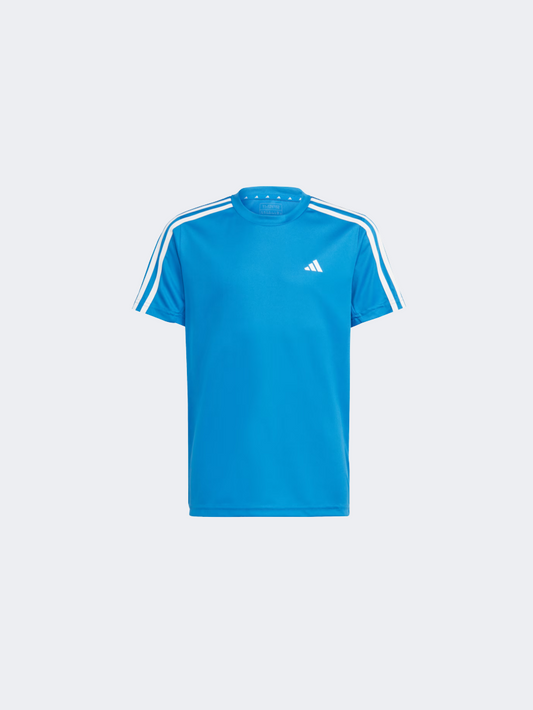 Adidas Essentials 3S Kids-Boys Sportswear T-Shirt Bright Royal/White