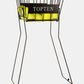 Topten Accessories Tennis Ball Basket Black/Yellow Ht-72P