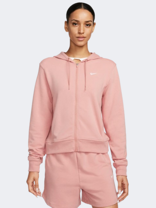 Nike One Women Training Hoody Red Stardust/White