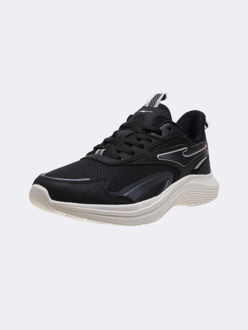 Erke Women Running Shoes Black/Light Green
