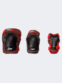 Roces Ventilted 3 Pack M Boys In Line Sk Protection Red/Black