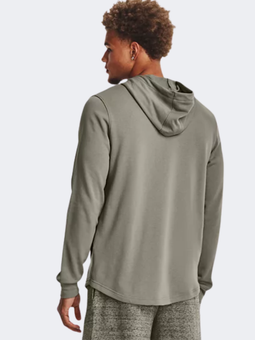 Under Armour Rival Terry Graphic Men Lifestyle Hoody Grove Green/White
